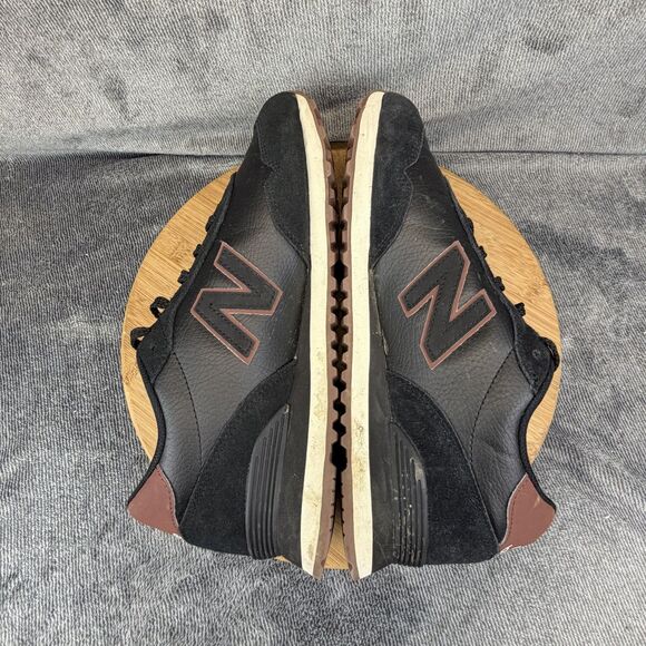 New Balance 515 Shoes Mens Size 11.5 D Black Leather Low Top Sneakers ML515ADB main image 6